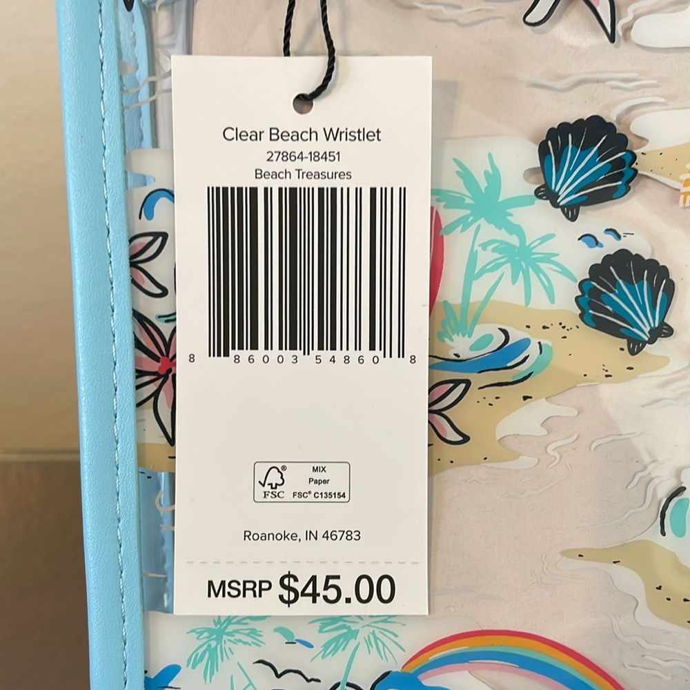 Vera Bradley Clear Beach Wristlet - Picture 4 of 8